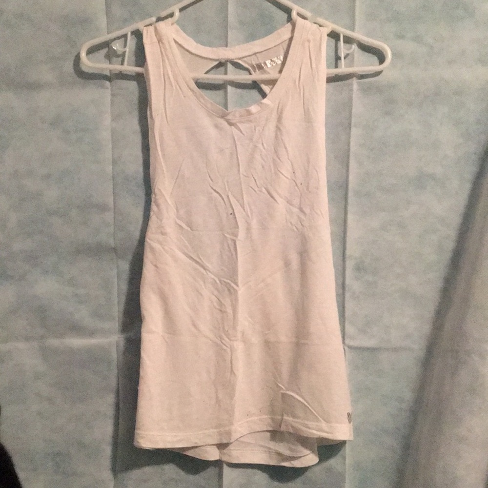 White workout shirt